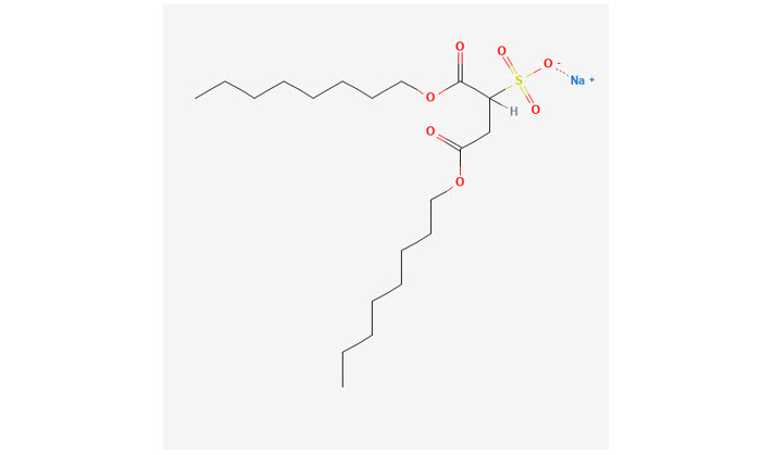 شکل 1ـ ساختار شیمیایی دی اکتیل سدیم سولفوسوکسینات