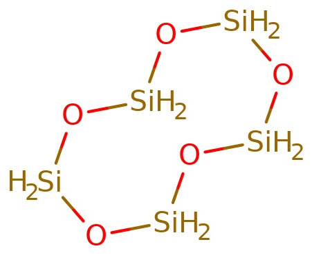 تصویر 1: ساختار شیمیایی سیکلوپنتاسیلوکسان